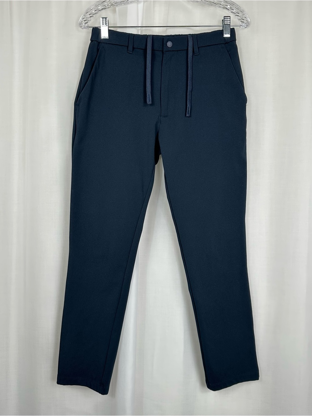 UNIQLO Dry-EX Ultra Stretch Active Ankle Pants Navy Blue Mens Size S Drawstring